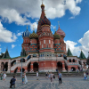 Moskou, Basiliuskathedraal aan het Rode Plein.