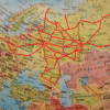 globaal kaartje spoorverbindingen Rusland