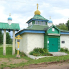 kapelletje in dorp regio Pskov