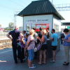 TransSib, warm eten op perron onderweg
