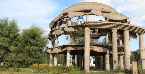 Voronezj, monumentale ruïne uit WOII